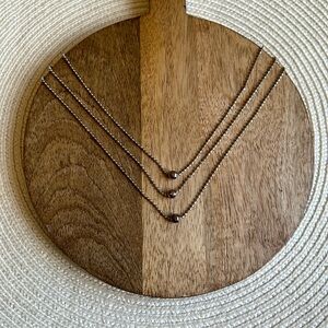 Milor Sterling Silver Three Strand Necklace